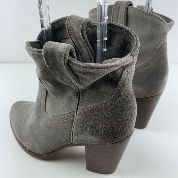 Womens Frye Boots Size 10 Ilana Short Dark Grey Oi - Picture 3 of 12